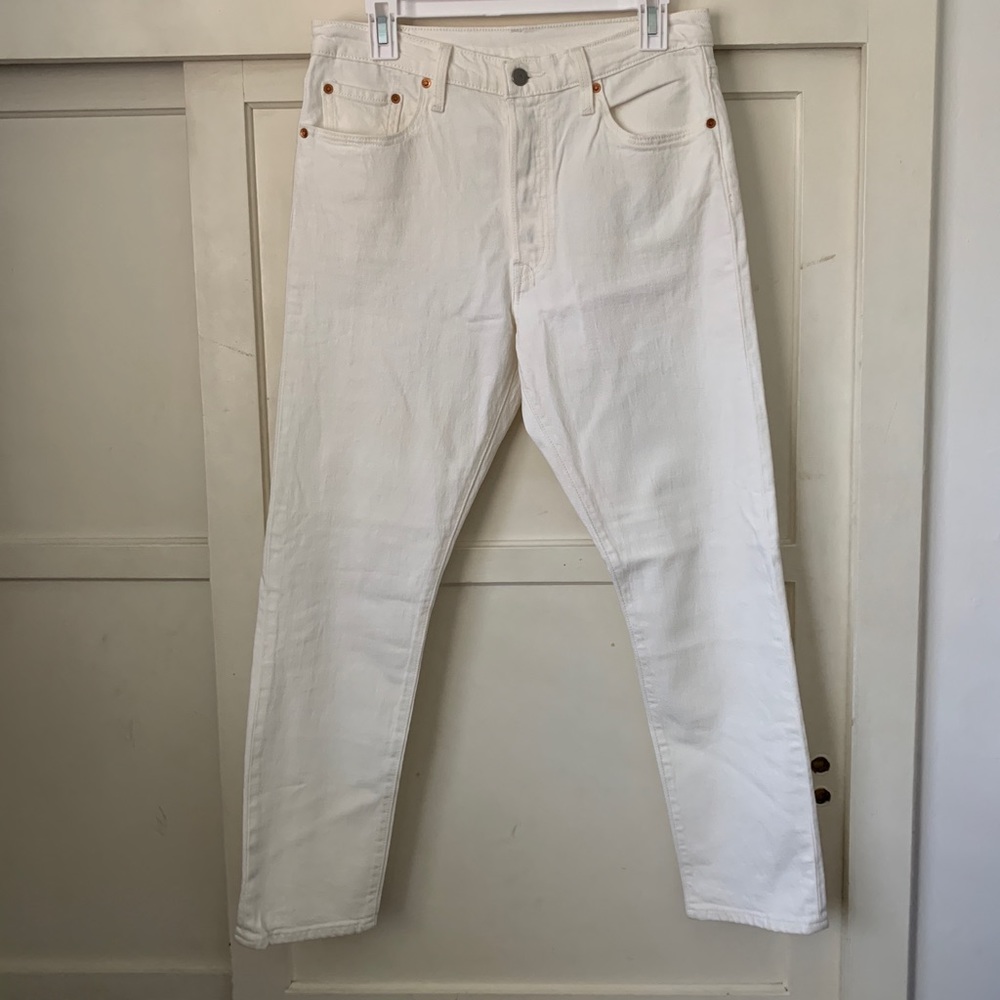 Skinny White Levi’s 501 Jeans